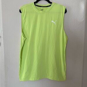 Puma Men's Bright Green Tank Top